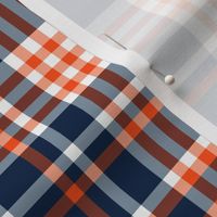 The Navy and the Orange: Plaid