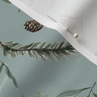 Mistletoe and Eucalyptus // Sage Green