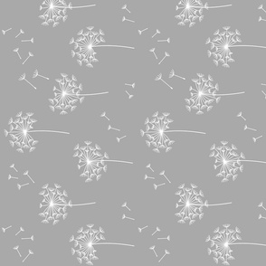 dandelions {2} for mom grey and white reversed horizontal