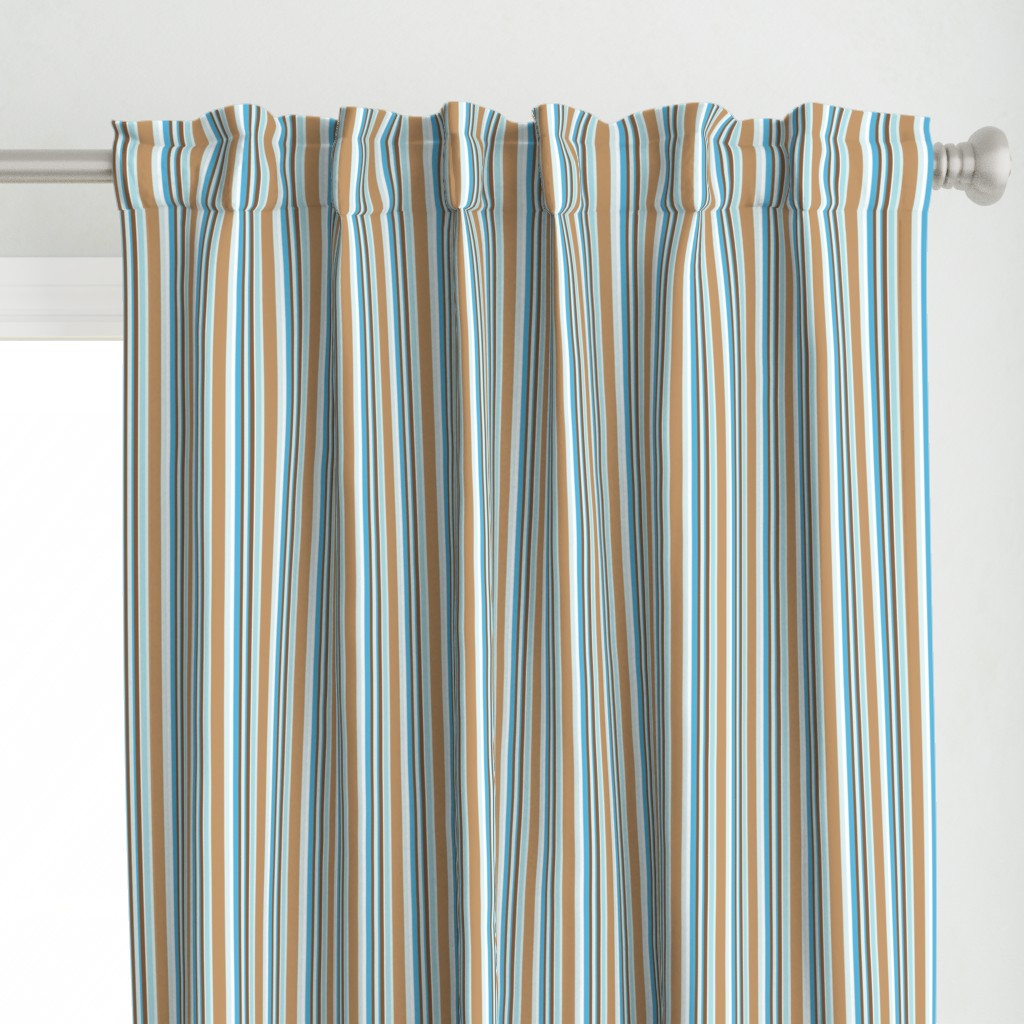 Brown and Blue Stripes