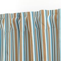 Brown and Blue Stripes