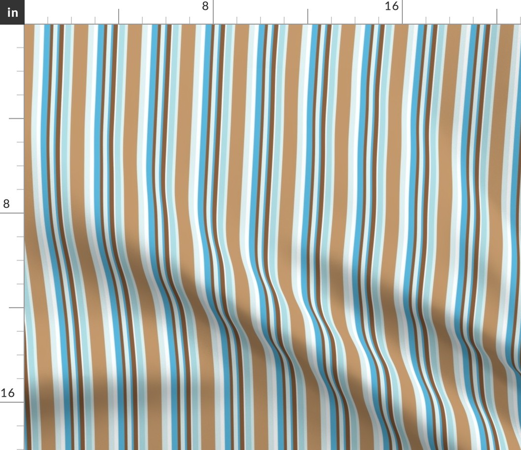 Brown and Blue Stripes