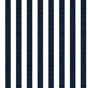 navy linen 1/2" vertical stripes