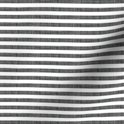  charcoal linen 1/4" horizontal stripes