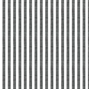 charcoal linen 1/4" vertical stripes