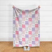 Ballerina//Pink&Purple - Wholecloth Cheater Quilt