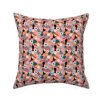 Toucan Floral Jungle coral (small)