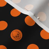 Halloween Skull Polka Dot