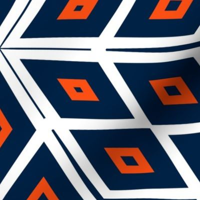 The Orange and the Navy: Cubes with White Two