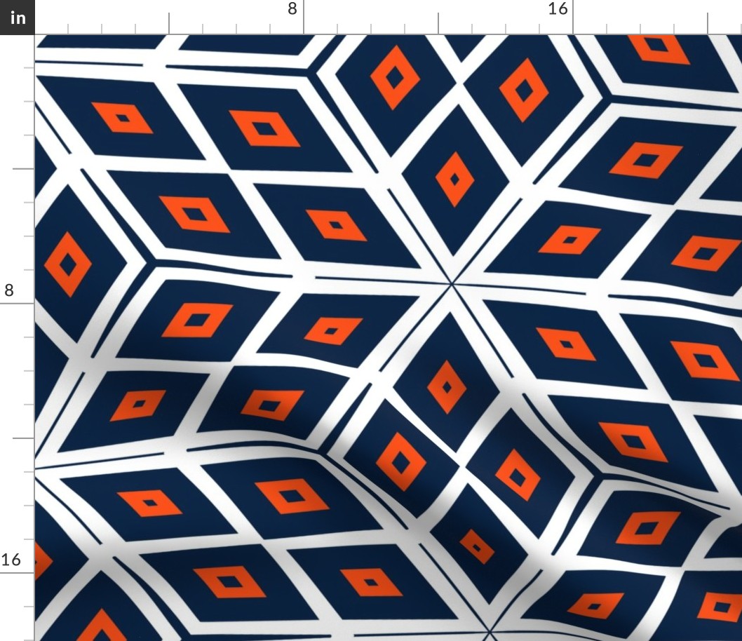 The Orange and the Navy: Cubes with White Two