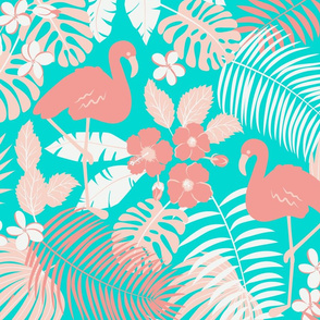 green tropical design (medium scale)