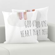 1 blanket + 2 loveys: god knew my heart needed you + neutral rainbow no. 1