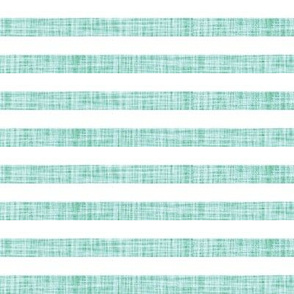 aqua linen 1/2" horizontal stripes