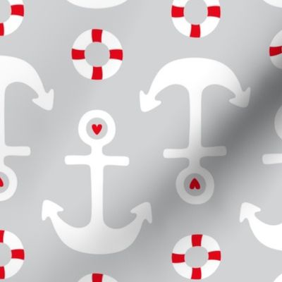 anchors LG grey and white || canada day canadian july 1st