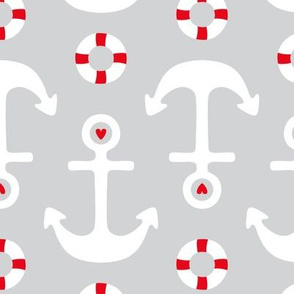 anchors LG grey and white || canada day canadian july 1st