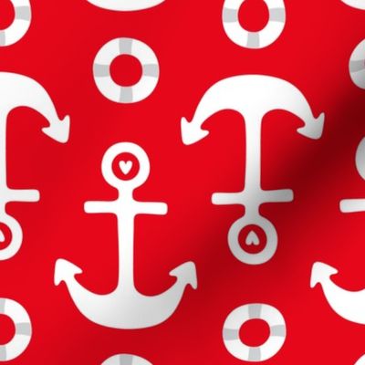 anchors LG red and white || canada day canadian july 1st