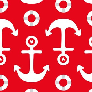anchors LG red and white || canada day canadian july 1st
