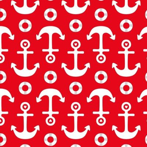 anchors MED red and white || canada day canadian july 1st