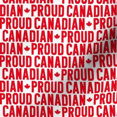 proud canadian red on white canadian maple leafs UPPERcase || canada day july 1st