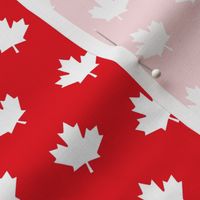 maple leafs MED reversed red and white maples leaves || canada day canadian july 1st