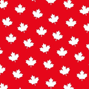 maple leafs MED reversed red and white maples leaves || canada day canadian july 1st