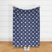 Shibori Flower - Dark Indigo