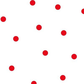 mixed polka dots LG red and white || canada day canadian july 1st