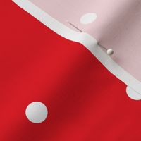 mixed polka dots LG reversed red and white || canada day canadian july 1st