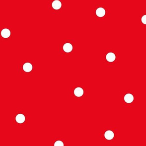 mixed polka dots LG reversed red and white || canada day canadian july 1st