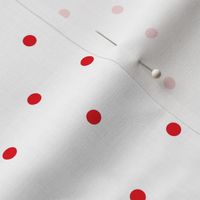 mixed polka dots MED red and white || canada day canadian july 1st