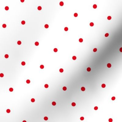 mixed polka dots MED red and white || canada day canadian july 1st