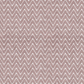 Dusty Pink and White Velvety Chevron