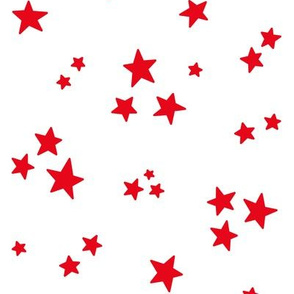 stars MED red and white || canada day canadian july 1st