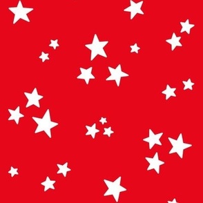 stars MED reversed red and white || canada day canadian july 1st