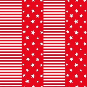 stars and stripes SM reversed red and white || canada day canadian july 1st