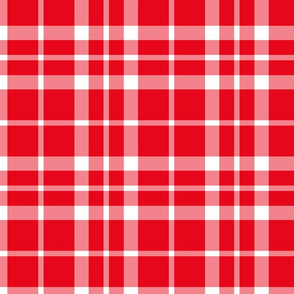 plaid LG red and white || canada day canadian july 1st