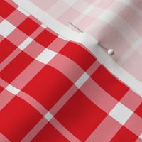 plaid MED red and white || canada day canadian july 1st