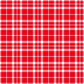 plaid SM red and white || canada day canadian july 1st