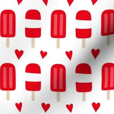 popsicles MED red and white || canada day canadian july 1st