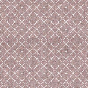 Dusty Pink and White Velvet Lattice