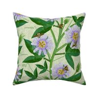 Bumble Bee Passion Flower Large Scale