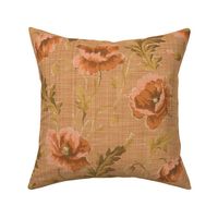 Poppies For Dorothy ~ Autumn Sunset Linen Luxe  