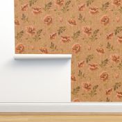 Poppies For Dorothy ~ Autumn Sunset Linen Luxe  