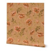 Poppies For Dorothy ~ Autumn Sunset Linen Luxe  