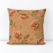 Poppies For Dorothy ~ Autumn Sunset Linen Luxe  