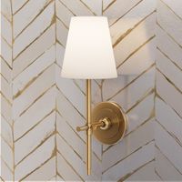 chevron painted-cream gold