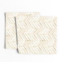 chevron painted-cream gold