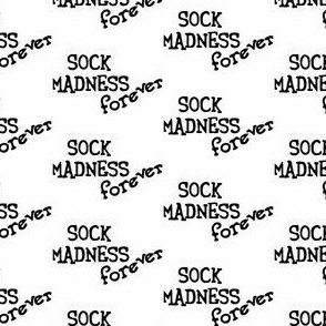 Sock Madness Black and White