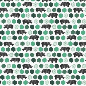 Rhinoce-Roses Tiny - Green