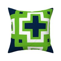The Navy and the Green: Plus and Minus in Quad Color